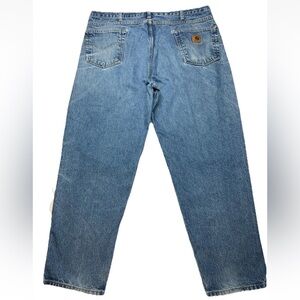 Carhartt B17 DST Blue Denim Jeans Men’s 42x30 Work Pants Casual Classic Workwear